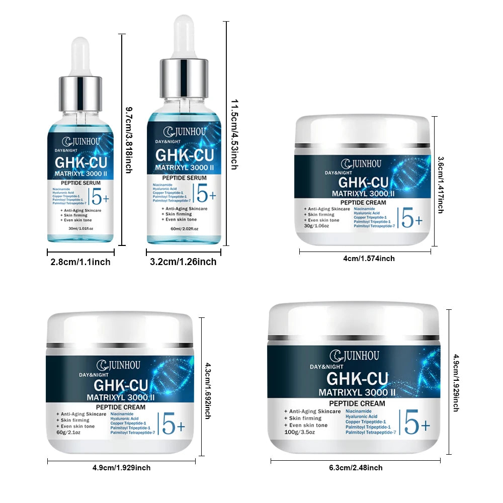 Set Siero e Crema Viso con Peptidi – Idratazione Profonda, Levigante, Uso Giorno e Notte