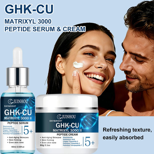 Set Siero e Crema Viso con Peptidi – Idratazione Profonda, Levigante, Uso Giorno e Notte